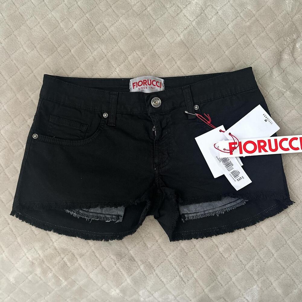Fiorucci black denim shorts